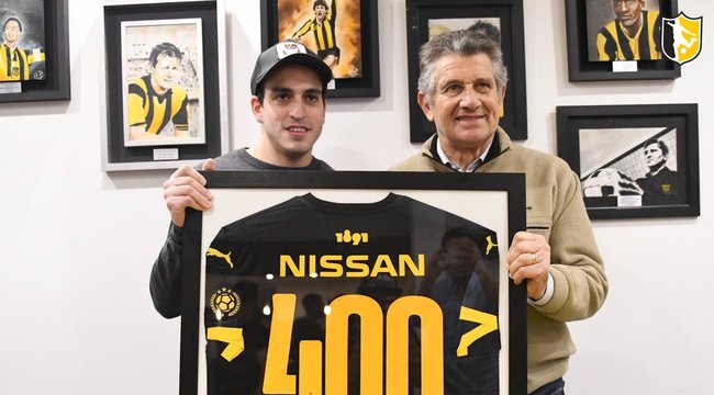imagen de Nicolás Ordoqui: 400 goles con la camiseta de Peñarol